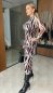 Dámske priliehavé midy šaty - vzorované zebra - SERELUNE - fashion Julzz