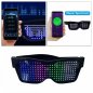 LED svítící brýle Smart ovladatelné přes app smartphone (text + animace)