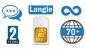 LANGIE 2 year SIM - unlimited translation in 70 countries worlwide