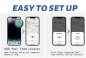 Llavero localizador de llaves - Mini llavero localizador GPS Bluetooth inteligente para smartphone iOS (Apple Find My)