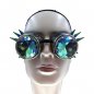 Ochelari Steampunk luminoși LED caleidoscopici culoare RGB + telecomandă