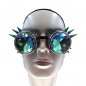 Kaleidoscopic LED luminous Steampunk glasses RGB color + remote control