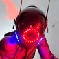 Party LED-hjelm - Rave Cyberpunk 5000 med 24 flerfarvede LED'er