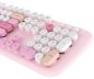 Set tastiera e mouse wireless WiFi - Design elegante in rosa