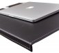 Covor de birou din piele neagră 60x40 cm pentru birou / PC - Lucrat manual