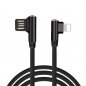 Cabo Apple Lightning para carregamento de telefones celulares de todos os modelos de iPhone com design de 90 ° de conector e 1m de comprimento