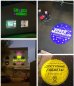 Projection de logo sur mur / trottoirs - 80W LED IP67 Projecteur gobo rotatif jusqu'à 50 M en extérieur