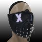 Svítící vybíjená maska na obličej MAD XX APOCALYPSE - (svítící "XX")