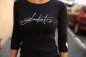 GDR ladies t-shirt with long sleeves - black