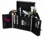 Hairdresser case (kit bag) - Luxury portable folding suitcase Aluminum + Leather