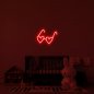3D-Inschriften an der Wand - LED-Herzbrille 50 cm