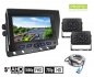 Conjunto de câmera de estacionamento AHD / CVBS LCD HD - monitor de carro híbrido 2CH 5 "+ 2x HD câmera com 11 IR LED visão noturna