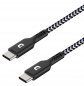 Kabel USB-C ke USBC SuperCord dengan kecepatan pengisian hingga 100W - hitam