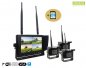 Rear view camera SET - 3x Camera + 7" monitor with capability of recording DVR (Audio + Video) + 128GB SDXC Card