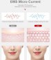 Rejuvenating device for skin on the face and neck (face lifting) + remote control