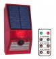 Capteur d'alarme solaire - lampe étanche IP65 6 modes + détection de mouvement + télécommande