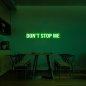 Освітлення 3D світлодіодних табличок на стіні - DON´T STOP ME 100 см