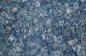 ​Glittering decorative glass for the fireplace - Blue Crystals