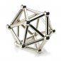 Magnetic NeoCube rods with balls - gold and silver