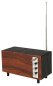 Rádio príjímač - retro vintage z dreva s Bluetooth + FM/AM rádio / AUX / USB disk / Micro SD