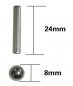 Srebrne kroglice Magnetic 29pcs + Magnetic palice 36pcs
