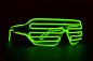 Kacamata wafel neon - Hijau