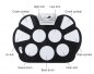 Portable electronic drum kit - silicone mat - 9 drums