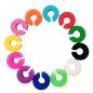 Mga pananda ng inumin - Mga may kulay na silicone ring (mga label ng tasa) - 12 pcs