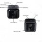 Mini WiFi-kamera Full HD med 120 ° vinkel + Extra kraftfull IR-LED upp till 10 meter