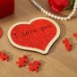 Teka-teki hati - teka-teki Valentines 3D kayu I LOVE YOU - 24 keping