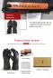 Electric heated gloves with protective pad + 6000mAh battery + 3 heating levels 40-65°