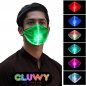 LED protective face mask - option to switch 7 colors