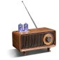 Retro radio - Wooden vintage radio with Bluetooth + FM/AM radio/AUX/USB disk/Micro SD