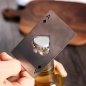 Ace bottle opener - Stainless Steel​ Ace metal card for opening bottles