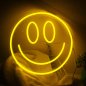 Smile - LED neon logo light advertisement shining on the wall Smiley