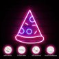 PIZZA - LED logós neonfénnyel megvilágított reklám a falon