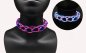 Collar LED luminoso intermitente - Rosa azul