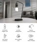 Lampada a levitazione Lampadina LED magnetica - comando vocale + touch con RICARICA wireless + USB 3.0