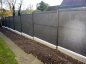 PVC slats for fence for rigid panels - 3D vertical PLASTIC FILLING FOR MESH AND PANELS - GREY