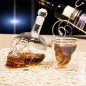 Сет за виски - Лобања - Стаклени декантер за алкохол (шкотски или бурбон) запремине 1Л
