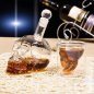 Whisky Set - Skull - Glazen karaf voor alcohol (Scotch of bourbon) met een inhoud van 1L