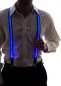 Light up suspenders for men - blue