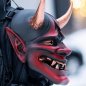 Máscara facial Japan Demon - para niños y adultos para Halloween o carnaval