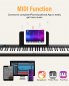 Folding keyboard (digital piano) 123 cm with 88 keys + Bluetooth + Midi + Recording