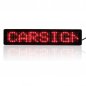 Car LED panel red with remote control 23 x 5 x 1 cm, 12V