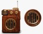 Staré vintage radio prijímač - retro drevené s Bluetooth + FM/AM rádio / AUX / USB disk / Micro SD