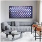 Metal artwork for wall 3D - LED backlit RGB colour changing remote - FUTURE 50x100cm