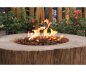 Luxury table with gas fireplace (portable) made of concrete - Imitation wooden tree stump