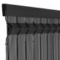 PVC slats for fence for rigid panels - 3D vertical PLASTIC FILLING FOR MESH AND PANELS - GREY