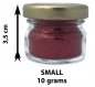 Sparkling powder (dust) - Glitter body + face decoration biodegradable - 10g (Red)